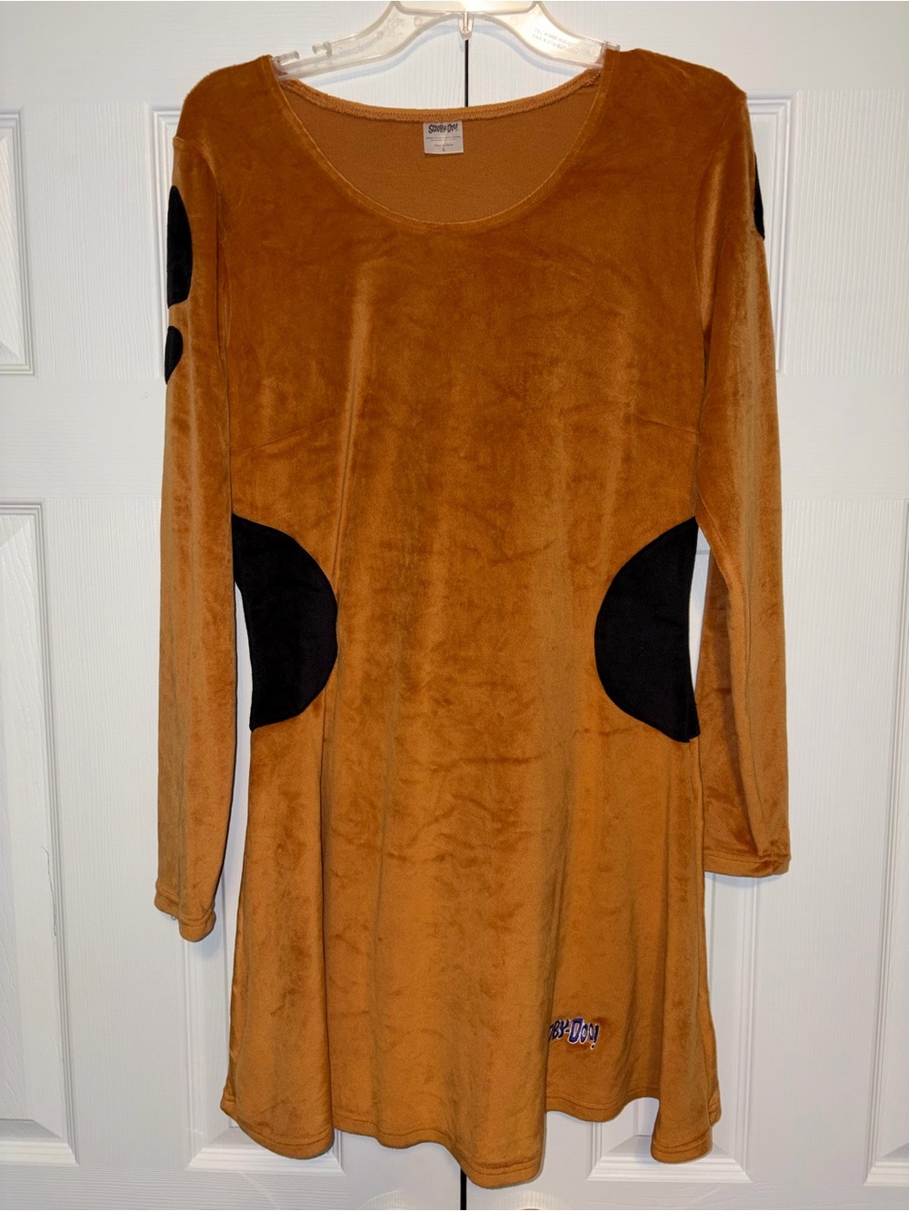 Scooby-Doo! Long Sleeve Dress Costume Brown/Black Polyester Size Medium